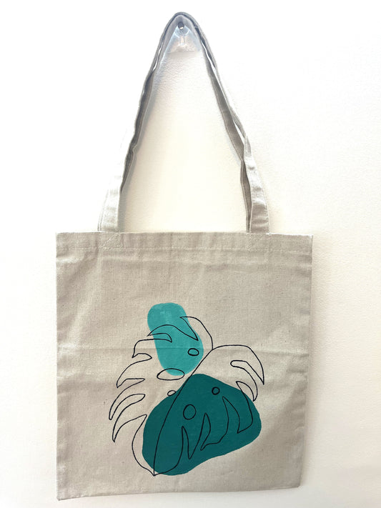 Monstera Leaf Tote Bag