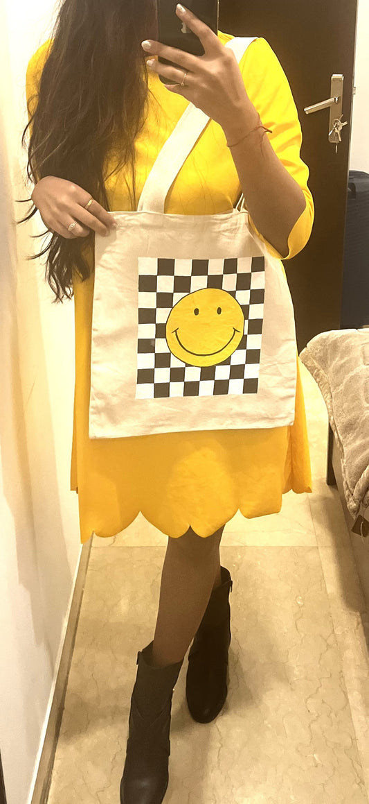The Yellow Smiley Tote Bag