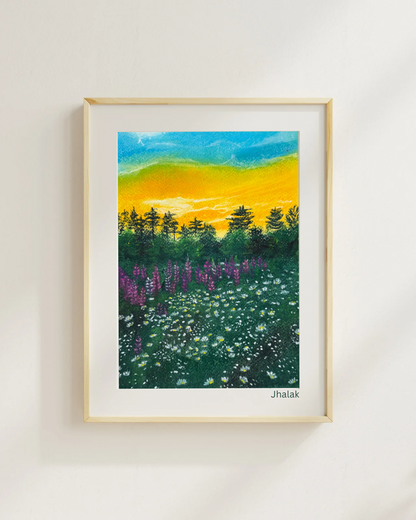 Lavender Field Landscape