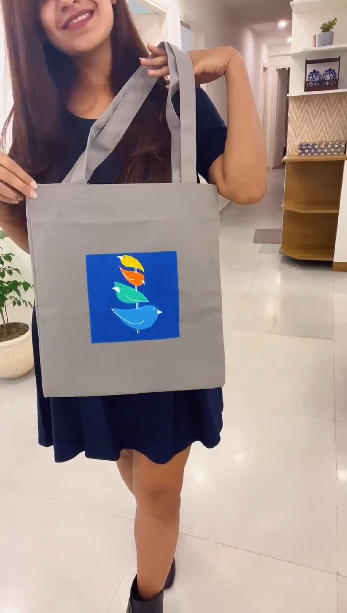 Bird Burst Tote Bag