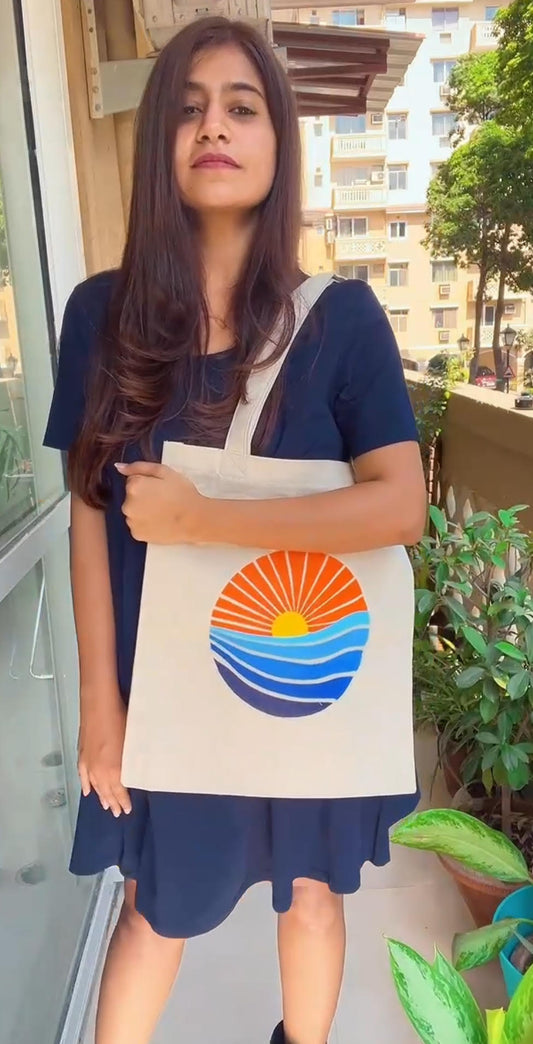 Lines of Horizon I Tote Bag